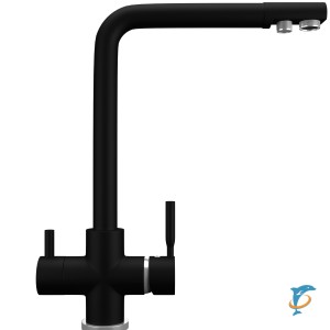 Смеситель для кухонной мойки Ulgran Quartz UQ-016 уголь  (UQ-016-07)