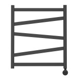 Полотенцесушитель электрический Point Феникс PN15156BE П5 500x600 левый/правый, черный — 