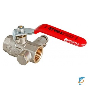 Кран шаровой VALTEC 3/4 c дренажом и воздухоотводчиком (VT.245.N.05)