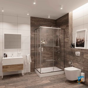 Душевое ограждение Niagara NG 6681-08 (100х80х195)  (66810811)