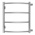 Полотенцесушитель водяной AZARIO VERONA 500/600 4 секции, боковое подключение, 1