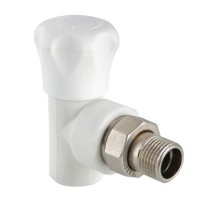 Клапан полипропиленовый со сгоном угловой VALTEC 25 мм х 3/4&quot; — 