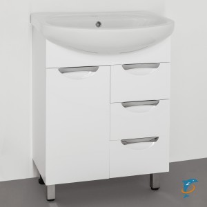 Тумба с раковиной Style Line Жасмин 65  (ЛС-00000035+ЛС-00000153)