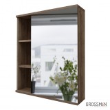 Шкаф-зеркало Grossman ФОРТА-70 см темный дуб галифакс &mdash; 