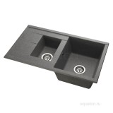 Мойка для кухни из литого мрамора Aquaton Делия 87 серый 1A716232DE230 — 