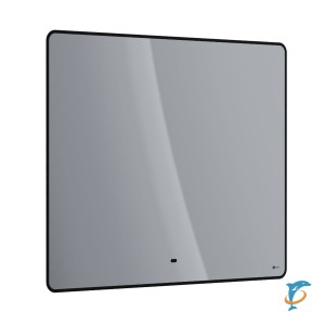 Зеркало Lemark MIOBLACK 100х80см с интерьерной подсветкой, с подогревом  (LM100ZM-black)