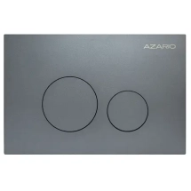 Кнопка смыва AZARIO NEW-TS механическая, двойной смыв, круглые кнопки, нержавеющая сталь 304, серый (AZ-SS-002-GG) &mdash; 
