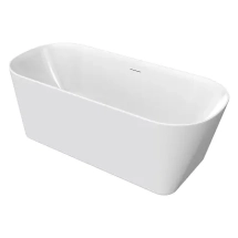 Ванна акриловая Creo Ceramique Crisp 1500x750x600 отдельностоящая, в комплекте с сифоном и металлической рамой (AZ-8692-1.5) &mdash; 