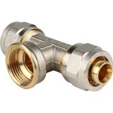 Stout Тройник-переходник с внутренней резьбой 3/4"х20 для металлопластиковых труб винтовой &mdash; 