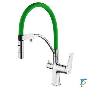 Смеситель Lemark Comfort LM3074C-Green для кухни с подключением к фильтру с питьевой водой  (LM3074C-Green)