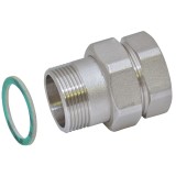 Stout Разъемное соединение &quot;американка&quot; ВН, никелированное, уплотнение под гайкой по плоскости, 1” 1/2 — 