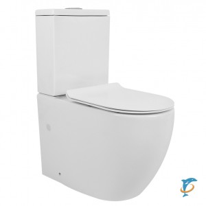 Унитаз напольный Azario CORSA безободковый AZ-2062S  (AZ-2062S)