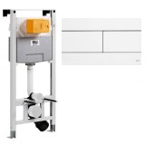 Инсталляция Oli 120 Eco Sanitarblock с белой матовой клавишей смыва (879236mSL01) — 