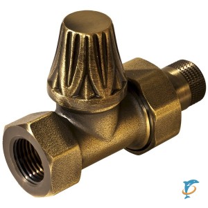 RS 220B Вентиль RETROstyle латунный 1/2 прямой нижний  (v 674 1/2)