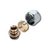 Соединитель для металлопластиковой трубы 20x3/4 Tiemme серии 1636N — Предназначены для соединения металлопластиковой трубы с резьбовыми фитингами и/или трубами