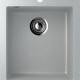 Односекционная мойка с отверстием под смеситель ULGRAN U-404 серый  (U-404-310)