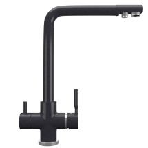 Смеситель для кухонной мойки Ulgran Quartz UQ-016 космос — 