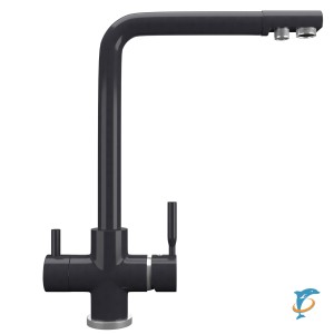 Смеситель для кухонной мойки Ulgran Quartz UQ-016 космос (UQ-016-08)