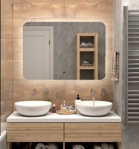 Зеркало Misty Адхил 100 сенсорное, LED холодная подсветка с подогревом — 