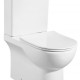 Унитаз - компакт напольный AZARIO Ambra 645x370x815, безободковый в комплекте сиденьем микролифт (AZ-848G)  (AZ-848G)