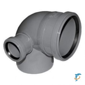 Отвод канализационная Ф110-50- 90* левый  (18066
)