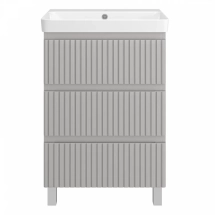 Тумба под раковину Brevita Victory 60 (серый шелк) — 