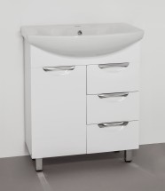 Тумба с раковиной Style Line Жасмин 70 — Тумба с раковиной Style Line Жасмин 70 ЛС-00000036 + 1.WH20.7.776