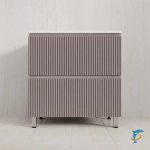 Тумба напольная с раковиной Style Line Марокко 80 Plus , тауп темный  (ЛС-00002502+СС-00002454)
