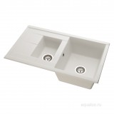 Мойка для кухни из литого мрамора Aquaton Делия 87 жемчуг 1A716232DE240 — 