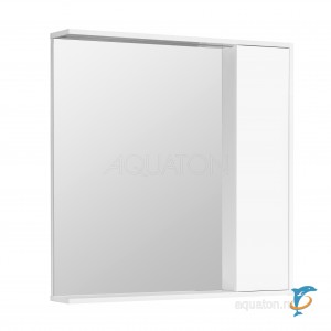 Зеркальный шкаф Aquaton Стоун 80 белый, правый  (1A228302SX010)