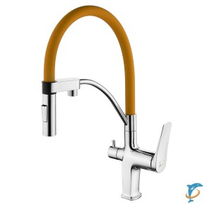 Смеситель Lemark Comfort LM3074C-Orange для кухни с подключением к фильтру с питьевой водой  (LM3074C-Orange)