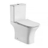 Унитаз-компакт Azario FRETTA SQUARE 650х340х790 напольный, безободковый (AZ-5121) — 