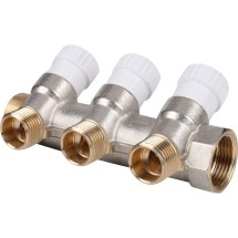 Stout Коллектор распределительный 3/4&quot;, 3 отвода 1/2&quot; — 