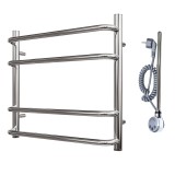 Полотенцесушитель электрический Point Нептун PN09155E П4 500x500 левый/правый, хром &mdash; 