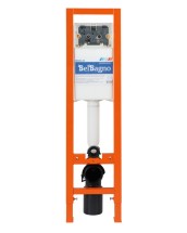 Инсталляция BelBagno 30 для подвесного унитаза, 1150х300х187 мм, со смывным бачком скрытого монтажа, фронтальное управление — 