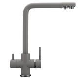 Смеситель для кухонной мойки Ulgran Quartz UQ-016 асфальт — 