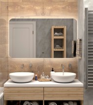 Зеркало Misty Адхил 120 сенсорное, LED холодная подсветка с подогревом — 