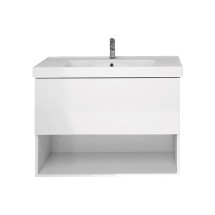 Тумба для комплекта Dreja PERFECTO 60 подвесная,белый глянец — 