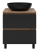 Тумба с раковиной Brevita Dakota 60 напольная, черная