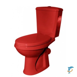 Унитаз-компакт Оскольская керамика ЭЛИССА Optima красный  (ЭЛИССА Optima красный)