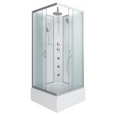 Душевая кабина Niagara NG-1108-14BKTG (900х900х2100-2400) с полкой — 