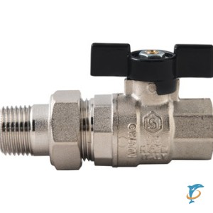 Кран Stout шаровой полнопроходной, ВР/НР, ручка бабочка 1, американка (SVB-0007-000025)