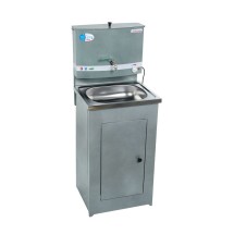 Дачный умывальник &quot;Акватекс&quot; (бак антикорроз, с ЭВН + мойка нерж. сталь) аквамикс серый — 