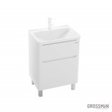 Тумба напольная Grossman АДЕЛЬ-60 см с 2-я ящиками белая &mdash; 