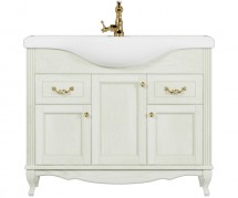 Тумба для комплекта ValenHouse Эллина 105 слоновая кость, фурнитура золото — 