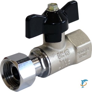 Stout Кран шаровой с накидной гайкой, ВР/накидная гайка, ручка бабочка 1/2x1/2  (SVB-0009-000015)