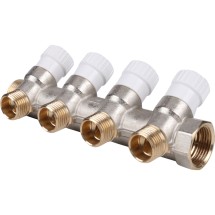 Stout Коллектор распределительный 3/4&quot;, 4 отвода 1/2&quot; — 