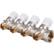 Stout Коллектор распределительный 3/4", 4 отвода 1/2"  (SMB 6851 341204)