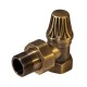 RS 217B Вентиль RETROstyle латунный 1/2 угловой нижний  (v 672 1/2)