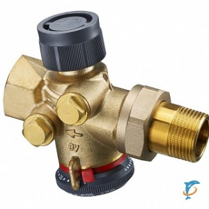 Вентиль комбинированный c ниппелями КИП Oventrop Cocon QTZ -Ду15 (НР-НР) 150-1050 л/ч (1147704)